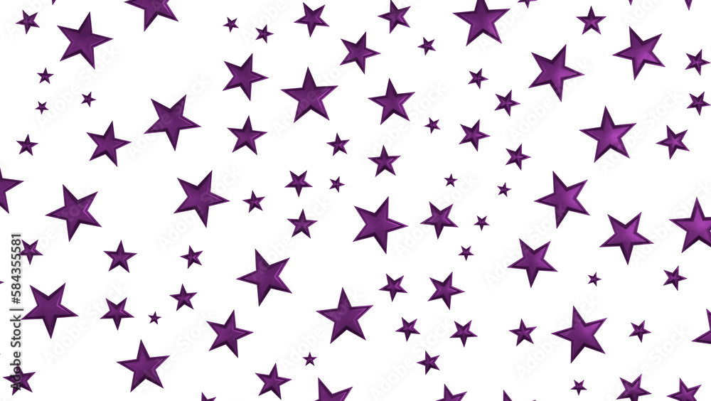 Naklejka premium Stars - Holiday magenta decoration, glitter frame isolated -