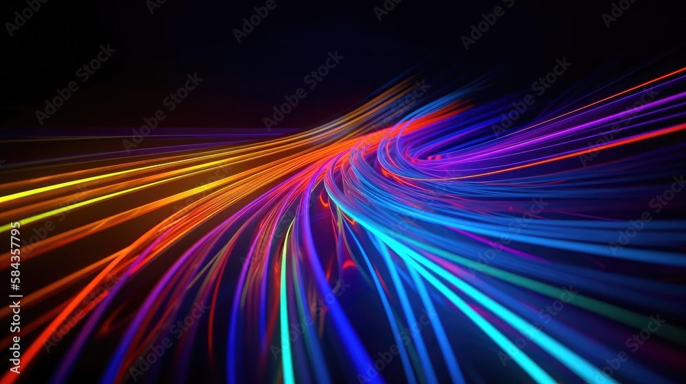 Vibrant colors with the mesmerizing glow of an LED neon rainbow background. Vibrant colors with the mesmerizing glow of an LED neon rainbow background.