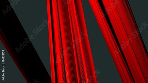 animated striped background .abstract red color stripes trendy wave shiny moving loop background 