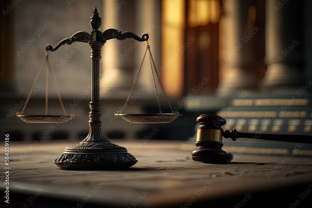 The Symbolism and Significance of the Scales of Justice Stock