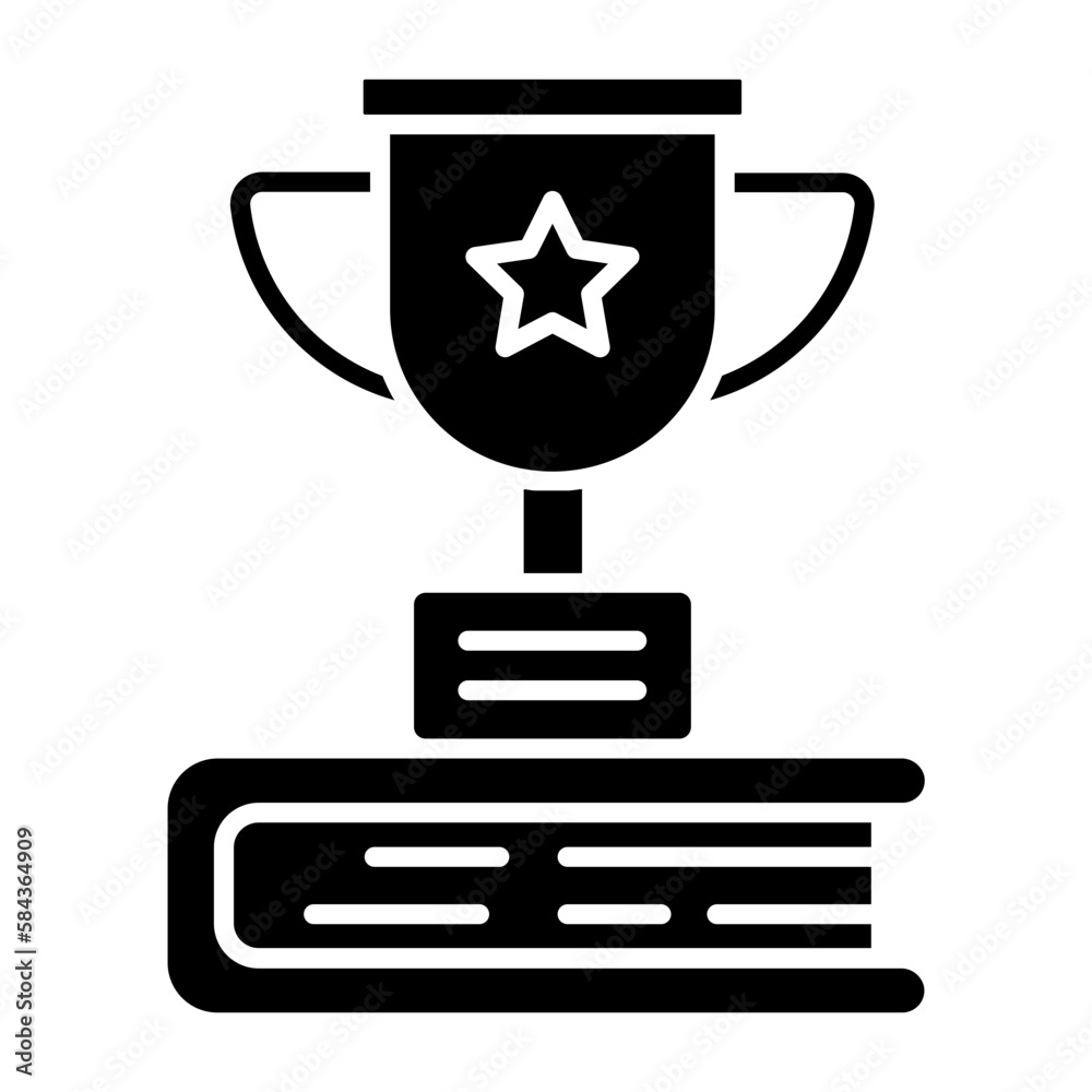 Education Trophy Glyph Icon Education Trophy Glyph Icon