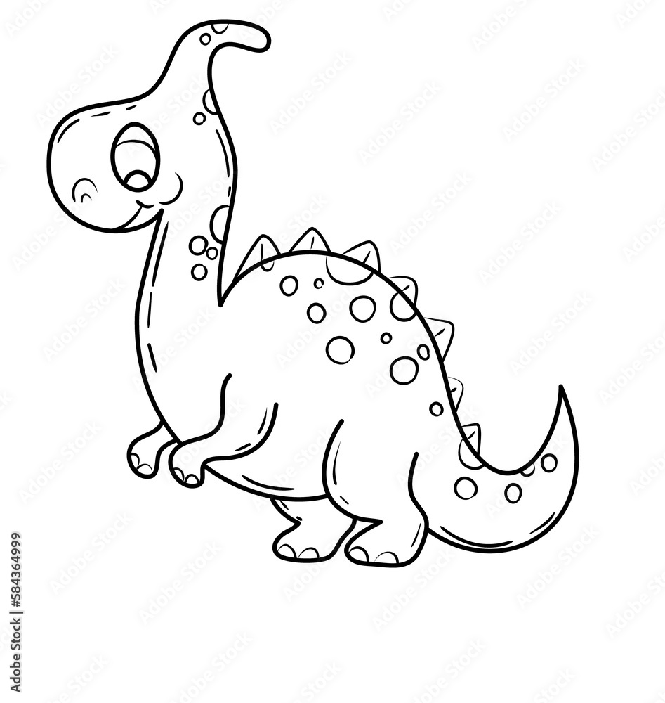 Cute line Art Dinosaur Cute line Art Dinosaur