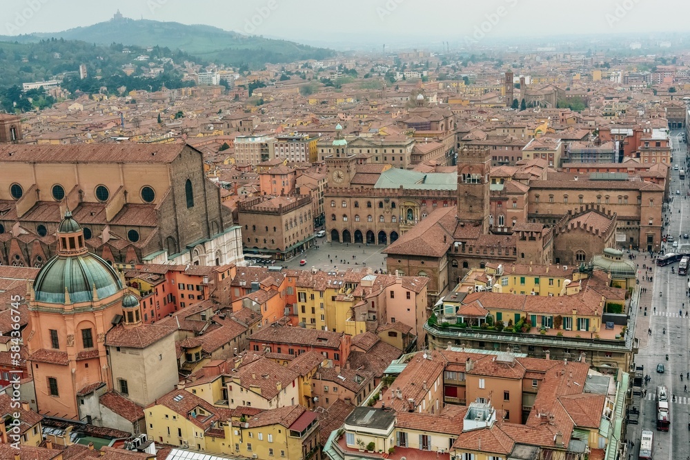 Mesmerizing view of the beautiful cityscape of Bologna, Italy