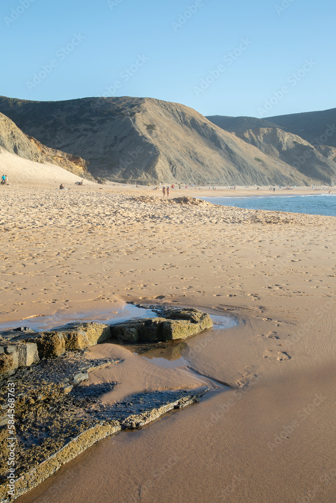 Rocks and Castelejo Beach; Algarve; Portugal