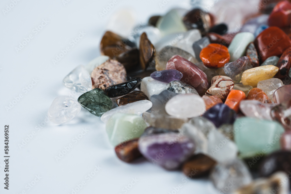 Heap of fluorite stones Heap of fluorite stones