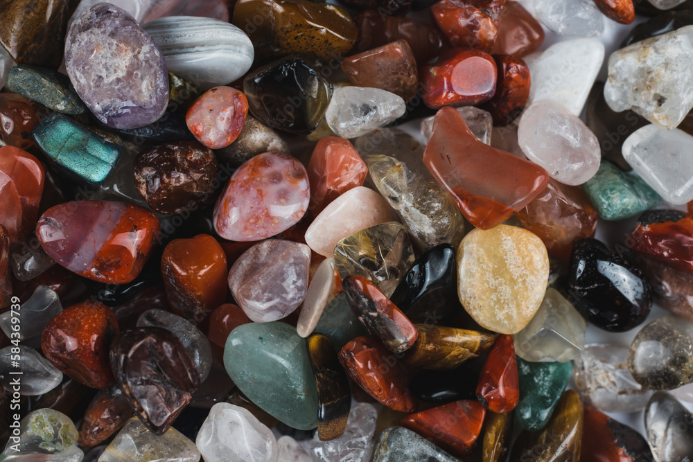 Heap of fluorite stones Heap of fluorite stones