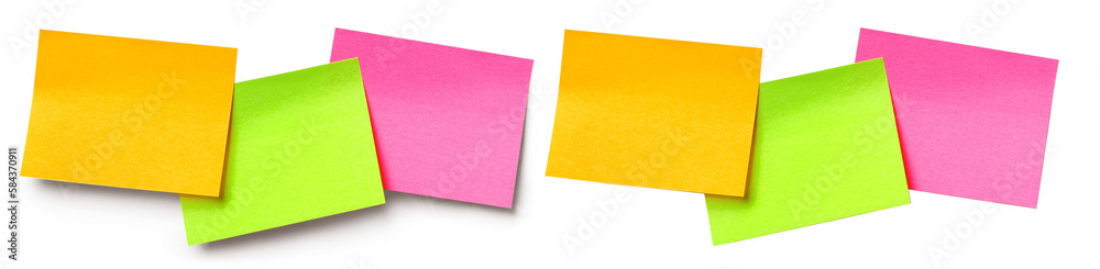 Colorful blank stickers with and without shadows, cut out Colorful blank stickers with and without shadows, cut out