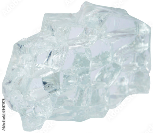 Broken glass crystal