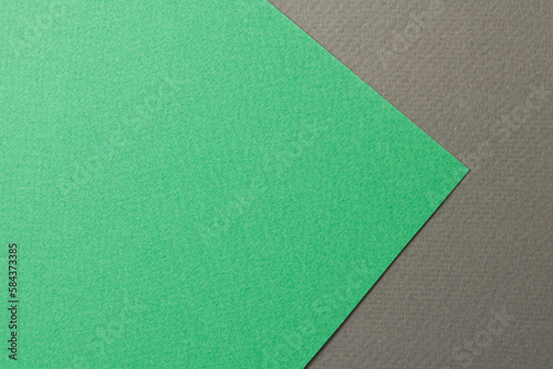 Rough kraft paper background, paper texture black green colors. Mockup with copy space for text