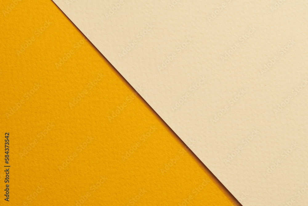 Rough kraft paper background, paper texture orange beige colors. Mockup with copy space for text