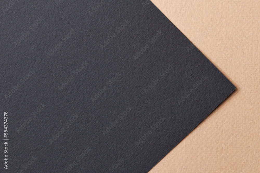 Rough kraft paper background, paper texture black beige colors. Mockup with copy space for text Rough kraft paper background, paper texture black beige colors. Mockup with copy space for text