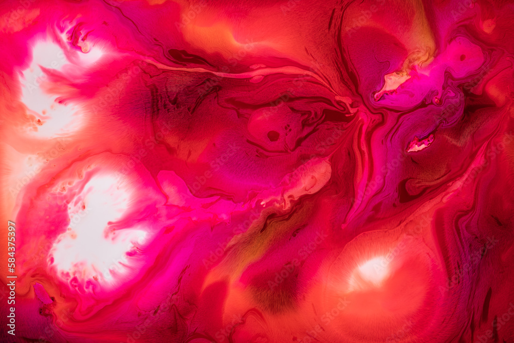 Abstract flow of liquid paints in mix Abstract flow of liquid paints in mix