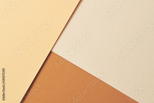 Rough kraft paper background, paper texture different shades of brown. Mockup with copy space for text