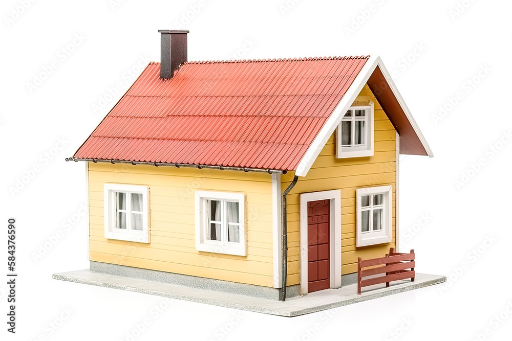 Small house isolated on white background. - Generative Ai. - Real estate, property, home, building, architecture, residential, suburban, cottage, bungalow, cozy, comfortable, simple, minimalistic,
Small house isolated on white background. - Generative Ai. - Real estate, property, home, building, architecture, residential, suburban, cottage, bungalow, cozy, comfortable, simple, minimalistic,