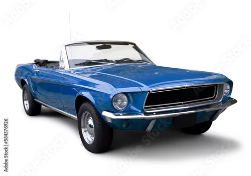 Obraz  z motywem Beautiful American muscle car, exempted.