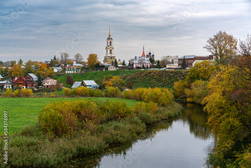 Autumn landscapes of the ancient city of Suzdal.