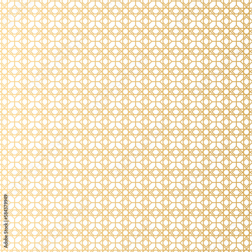 Islamic pattern decoration design that is golden, suitable for all backgrounds of brochures, invitations and so on