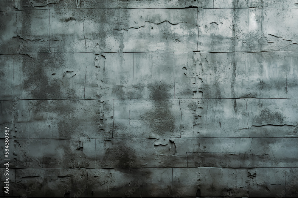 Gray concrete wall texture - Generative Ai. - Gray, concrete, wall, texture, rough, rugged, industrial, urban, architecture, construction, building, material, strength, durability, stability.