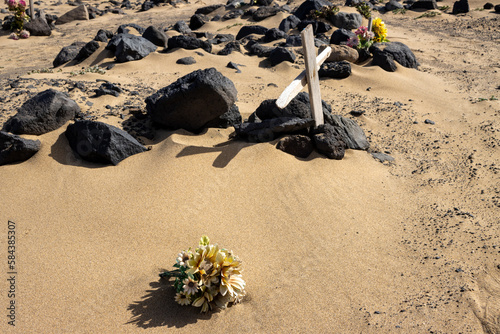Old cemetery on the beach, Cofete, Fuerteventura