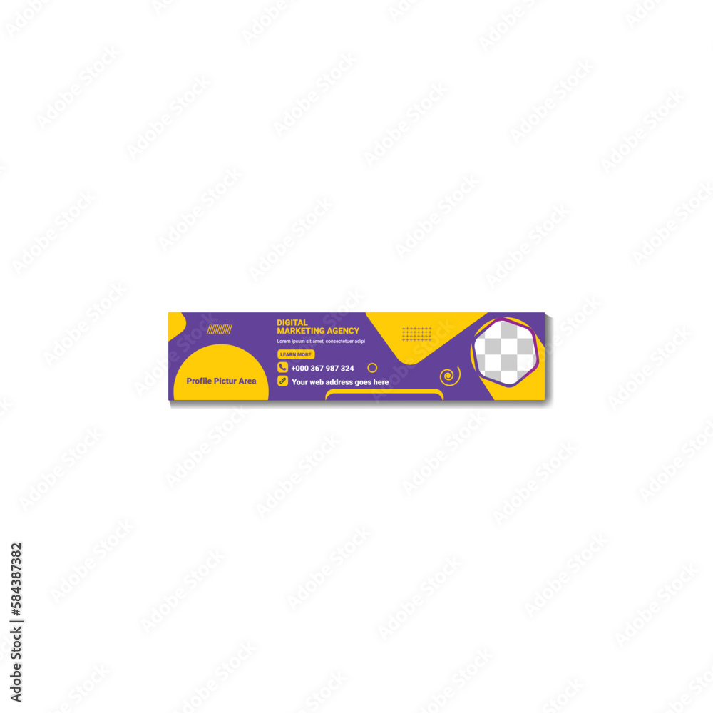 profile background LinkedIn background design cover Stock Vector