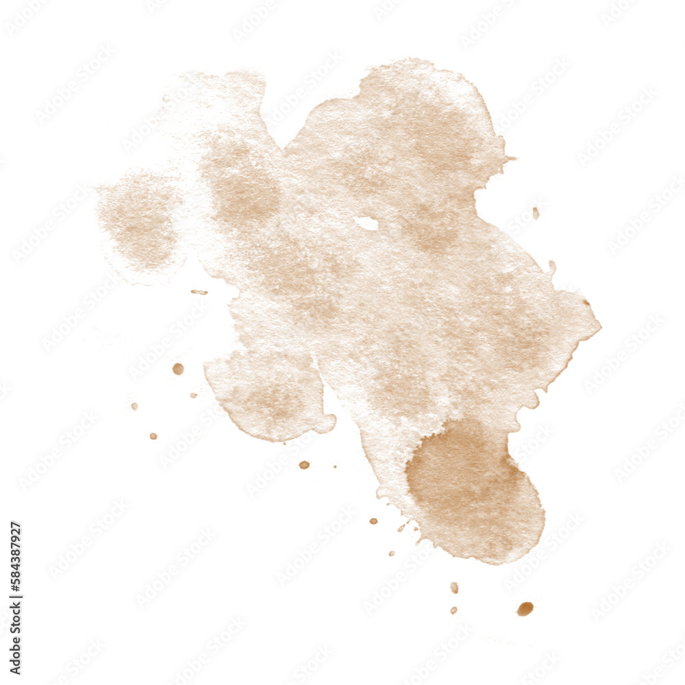 © jangnhut - Coffee stains isolated on a transparent background. Royalty high-quality free stock PNG image of Coffee and Tea Stains Left by Cup Bottoms. Round coffee stain isolated, cafe stain fleck drink beverage