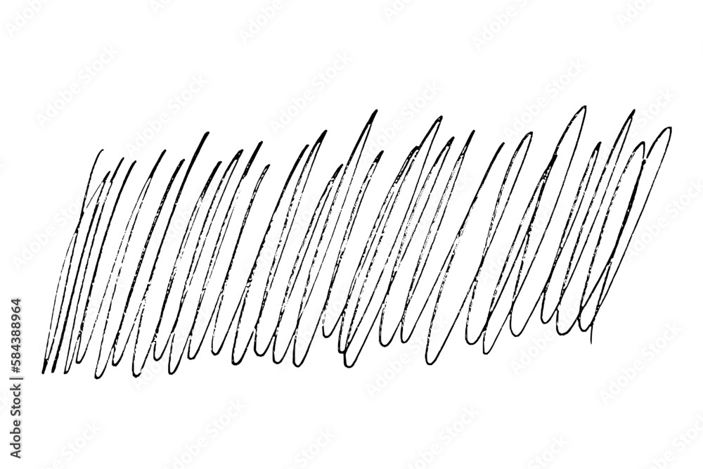 Ink black abstract paint stroke isolated on white background. Vector design elements, illustration, EPS 10.