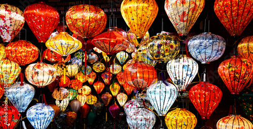Colorful lanterns light up the night in Hoi An, Vietnam