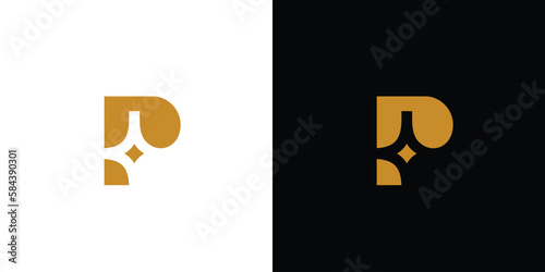Unique and modern P spark logo design 7