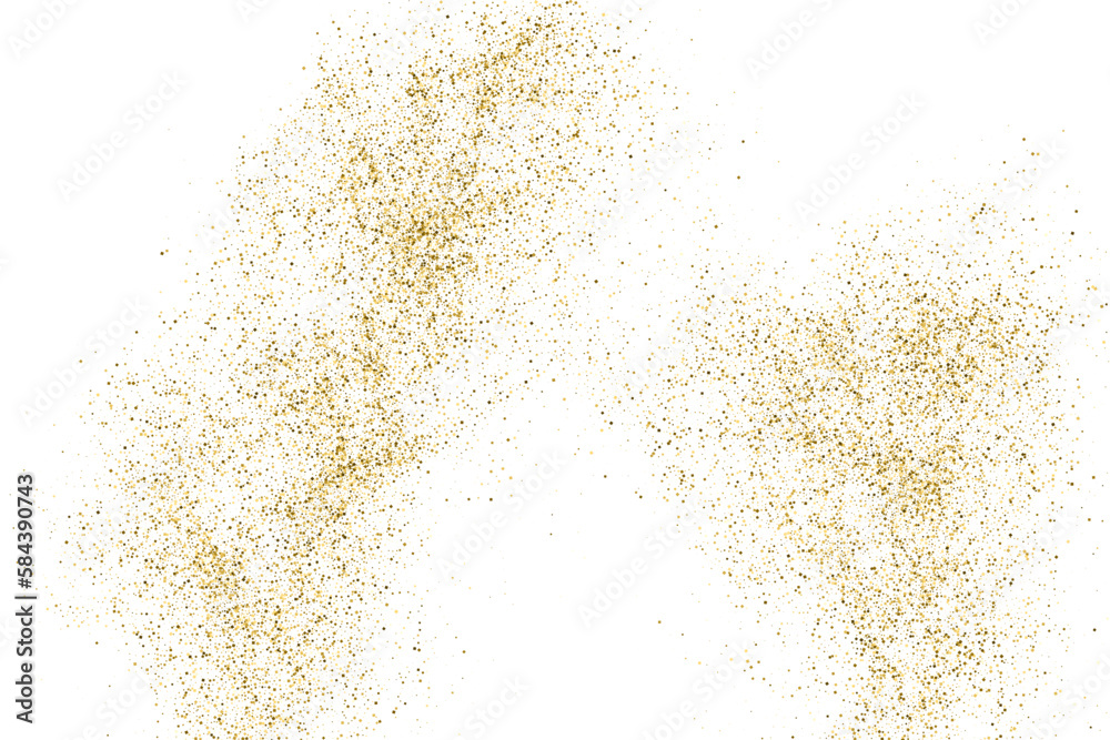 Gold Glitter Texture Isolated On White. Goldish Color Sequins. Golden Explosion Of Confetti. Design Element. Celebratory Background. Vector Illustration, Eps 10. Gold Glitter Texture Isolated On White. Goldish Color Sequins. Golden Explosion Of Confetti. Design Element. Celebratory Background. Vector Illustration, Eps 10.