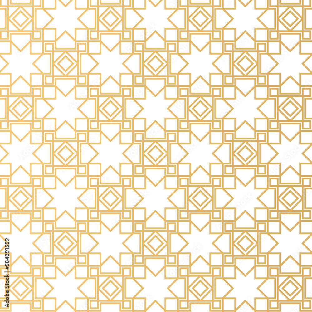 Islamic pattern decoration design that is golden, suitable for all backgrounds of brochures, invitations and so on Islamic pattern decoration design that is golden, suitable for all backgrounds of brochures, invitations and so on