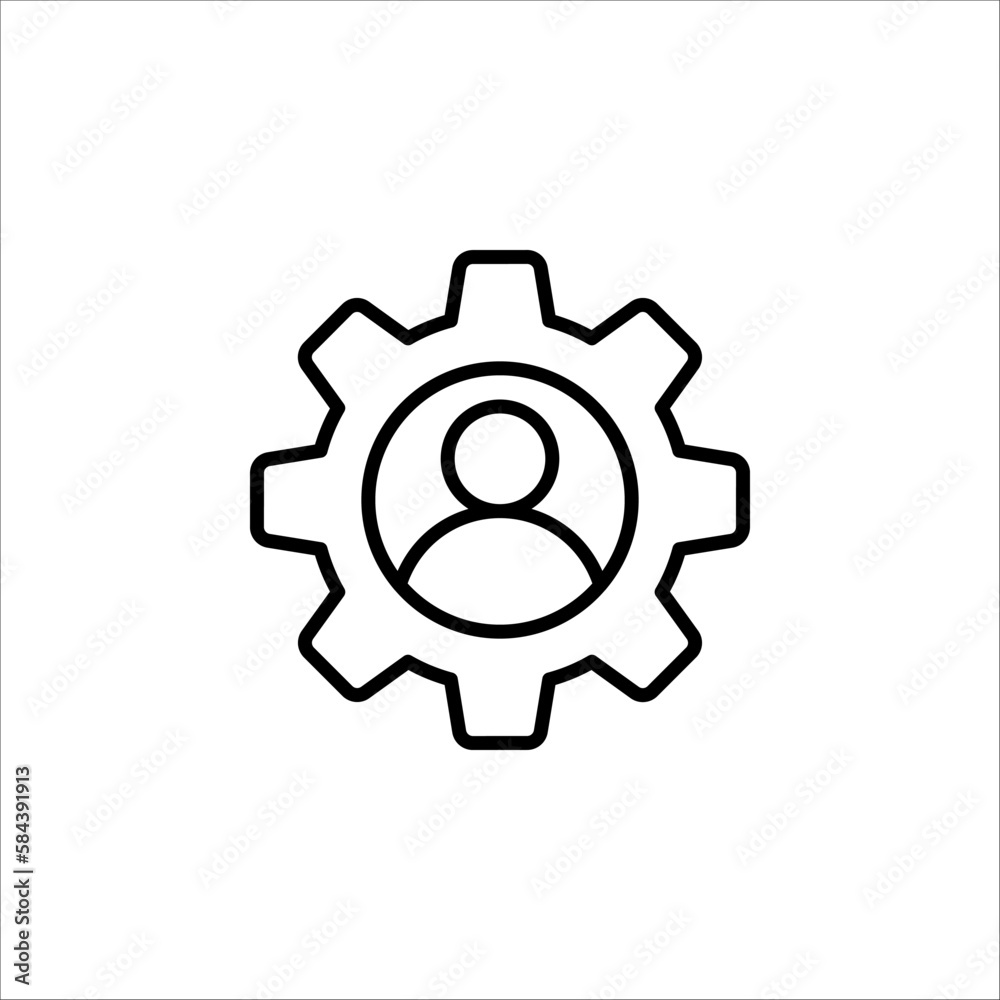Process icon symbol in black for your web site design, app, UI. Simple operations icon. Vector illustration on white background