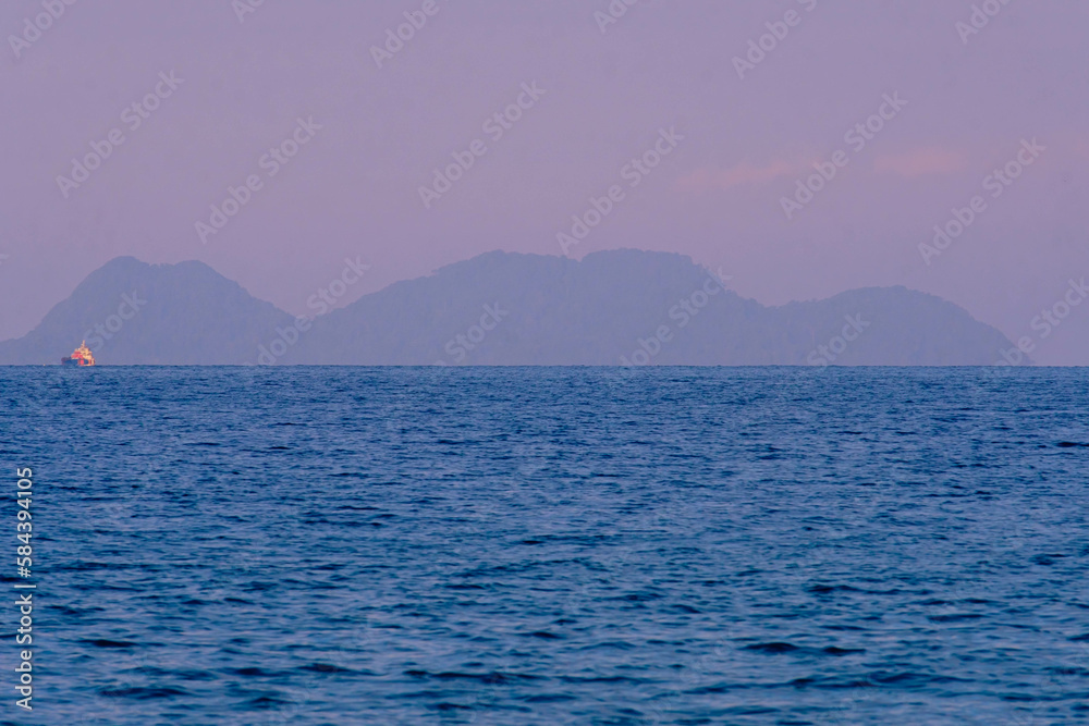 Blue sea scenery at Pantai Batu Pelanduk, Dungun, Terengganu, Malaysia Blue sea scenery at Pantai Batu Pelanduk, Dungun, Terengganu, Malaysia