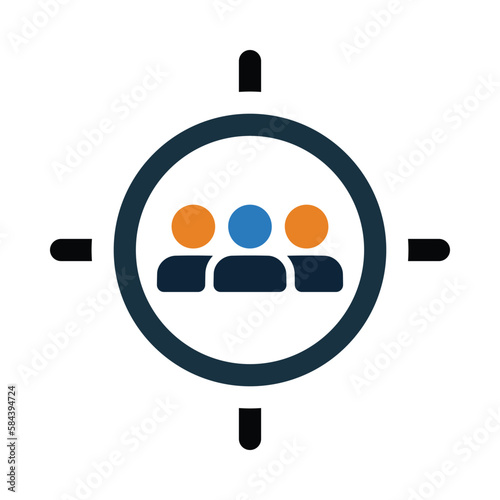 target, audience, people, man, target audience icon