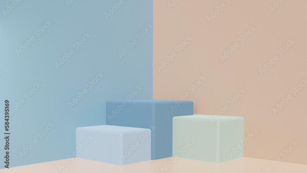 3d product display podium scene with the geometric platform. 3d cylinder stand podium. Commercial background. Geometric forms in modern minimal design. 3d rendering. 3d product display podium scene with the geometric platform. 3d cylinder stand podium. Commercial background. Geometric forms in modern minimal design. 3d rendering.