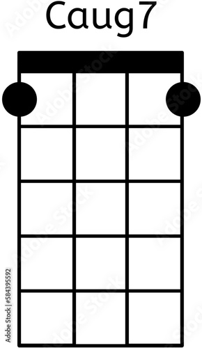 Wallpaper Mural Ukulele Chord Caug7 Torontodigital.ca