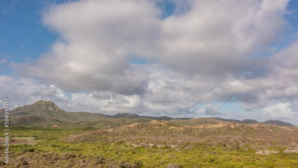 Hyperlapse aerial over an island in the Caribbean Hyperlapse aerial over an island in the Caribbean