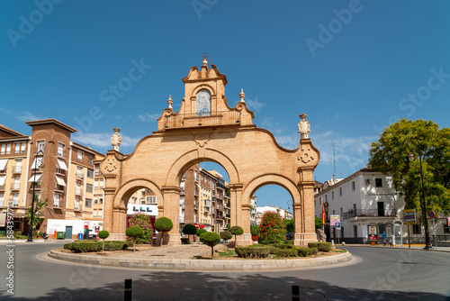Antequera, SPAIN - June 14 2022: City center of beautiful Spanish city Antequera. Touristic travel destination in Andalucía. Historic and medieval city with beautiful architecture. 