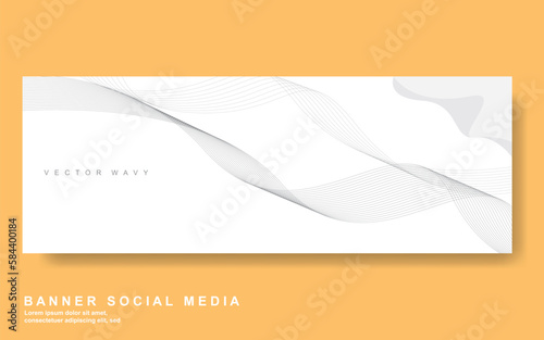 Vector abstract design web banner template. Web Design Elements - Header Design. Abstract geometric web banner template on grey background .Modern banner.