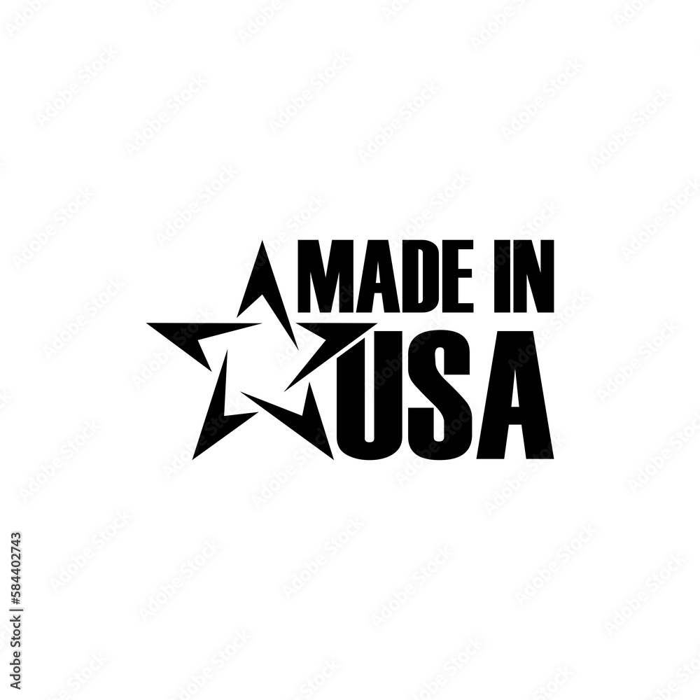Made in USA label isolated on transparent background Made in USA label isolated on transparent background
