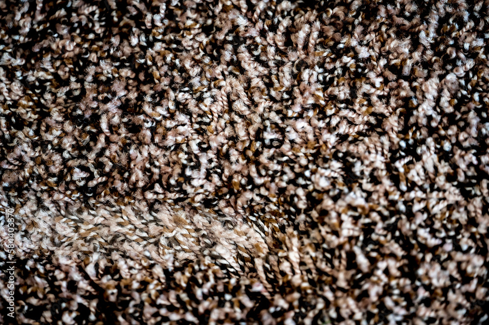 Compressed area of carpet with indentation where heavy furniture sat for a long period. Compressed area of carpet with indentation where heavy furniture sat for a long period.