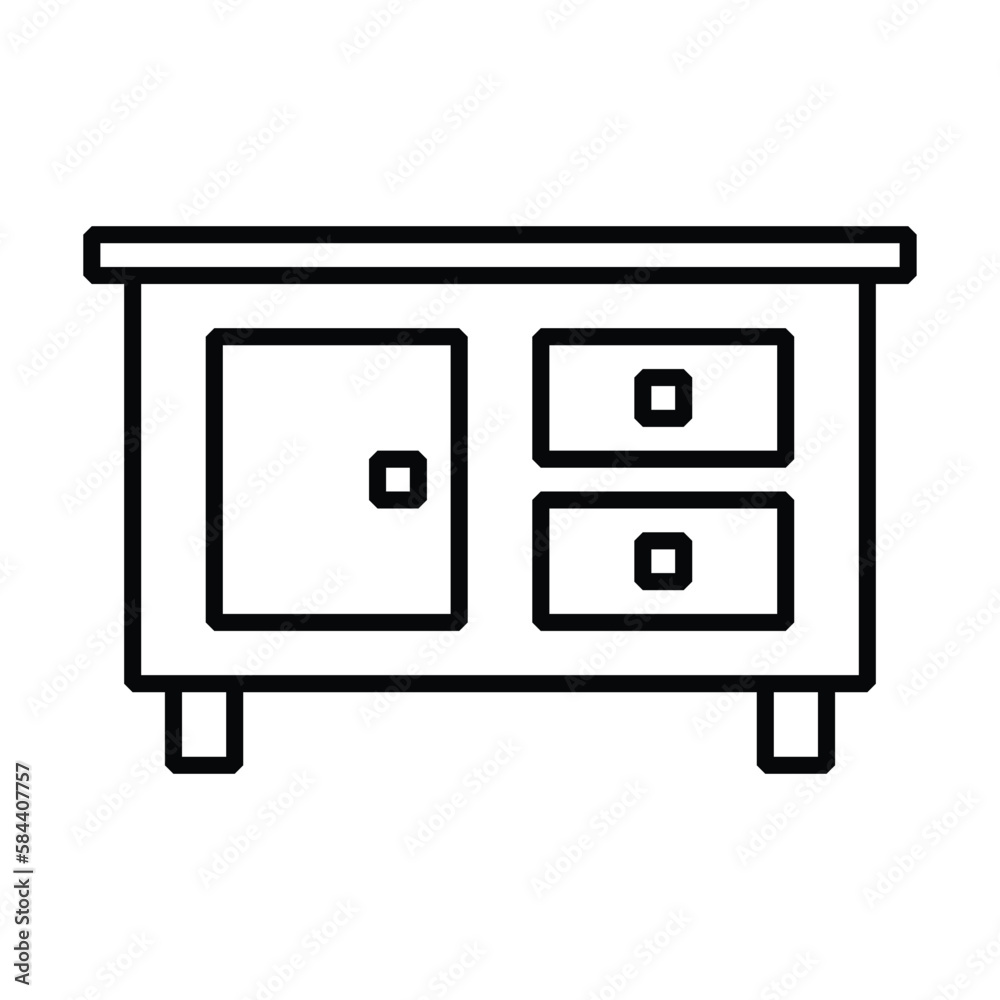 cabinet icon, office vector, drawer illustration cabinet icon, office vector, drawer illustration