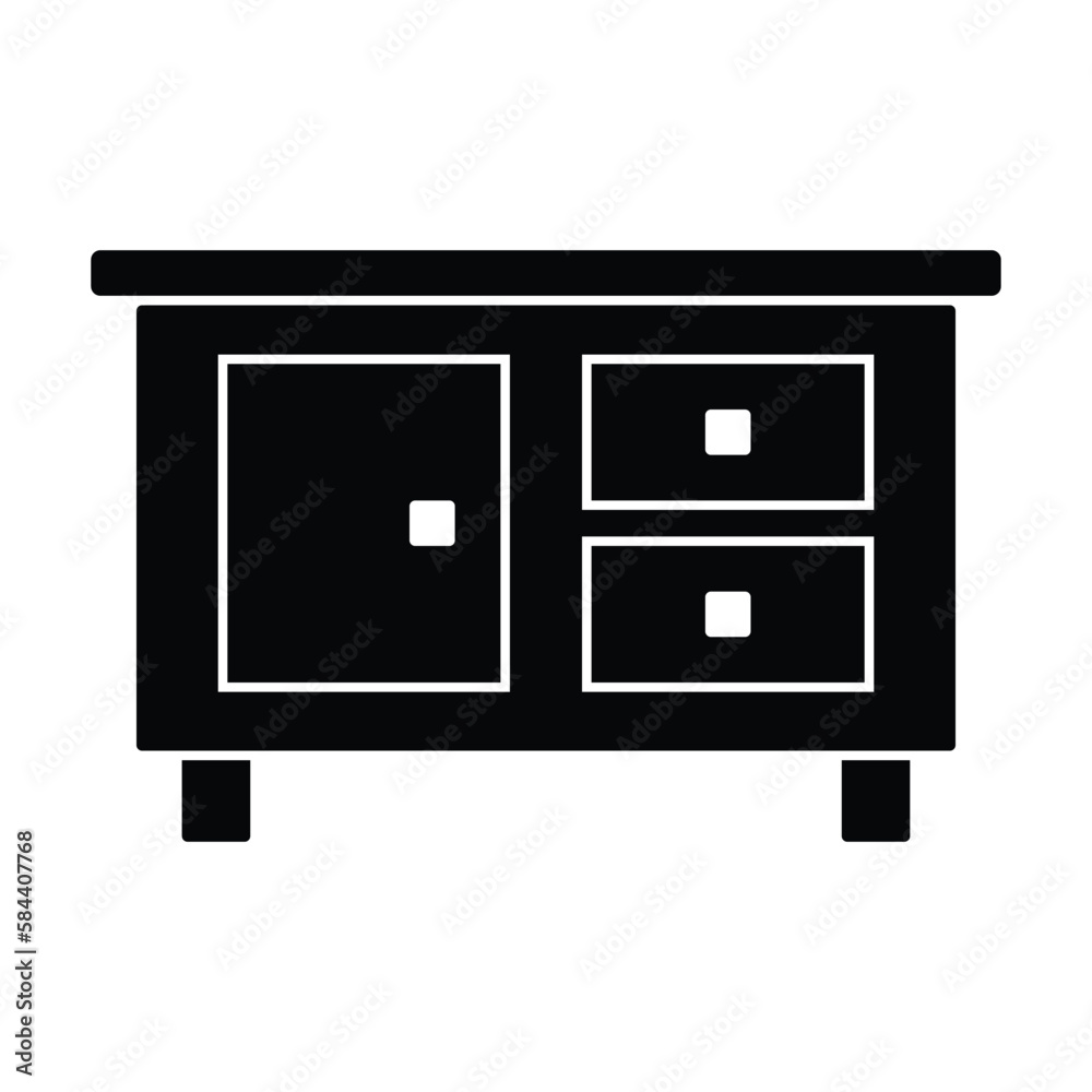 cabinet icon, office vector, drawer illustration cabinet icon, office vector, drawer illustration