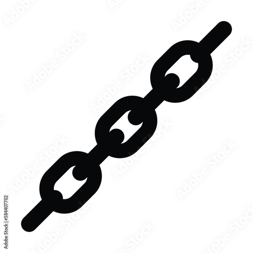chain icon, link vector, hyperlink illustration