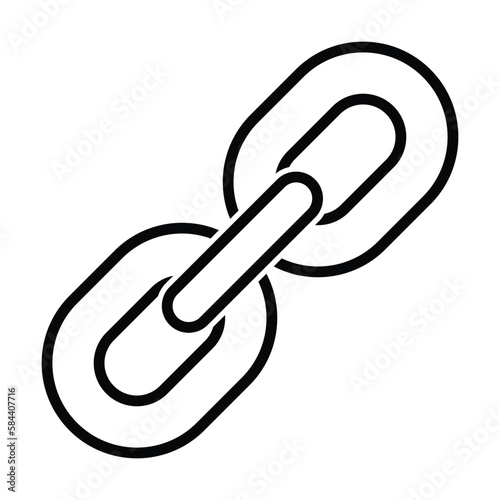 chain icon, link vector, hyperlink illustration