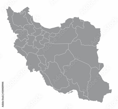 Iran administrative map