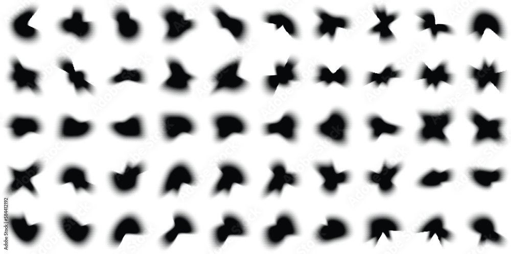 Halftone Abstract Background Set of 50 Halftone Abstract Background Set of 50