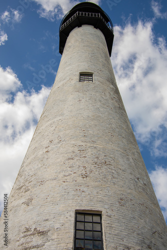 Key Biscane Point Lighthouse near Miami, Florida in the United States photo