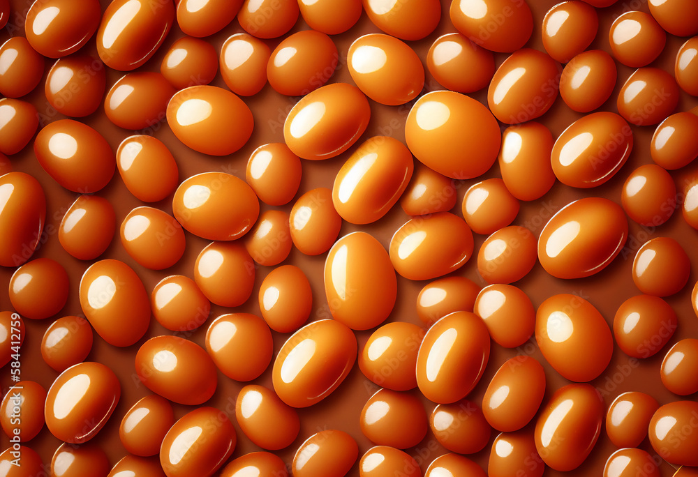 Baked Beans Background Which Is A Food Made From Haricot Beans Stewed baked-beans-background-which-is-a-food-made-from-haricot-beans-stewed