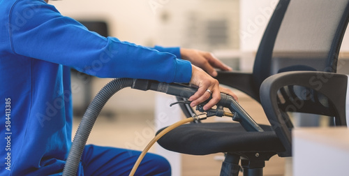 Machine cleaning of office chairs.Upholestry cleaning.