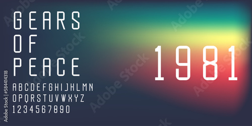 Futuristic and Sleek Technological Font for Innovative Designs